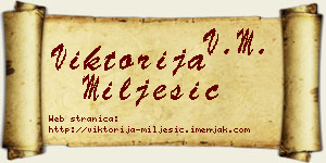 Viktorija Milješić vizit kartica